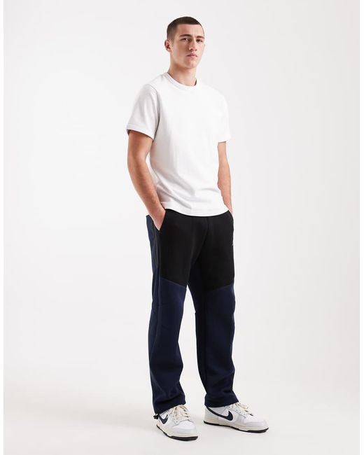 Nike Black Tech Fleece Open Hem Joggers for men