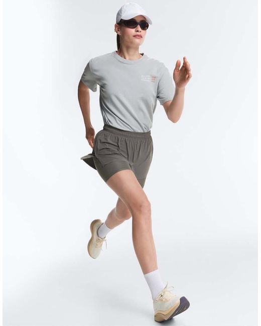 Oysho Gray Boxy Cotton Blend Slogan T-Shirt