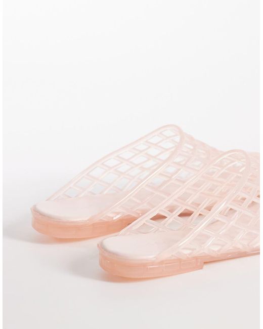 SEQWL Natural Jelly Cage Mules