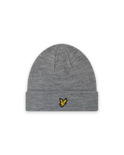 Lyle & Scott Headwear basic-beanie in Gray für Herren