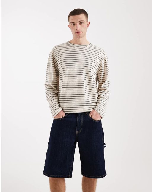 Tommy Hilfiger White Jaimie Relaxed Skater Denim Shorts for men