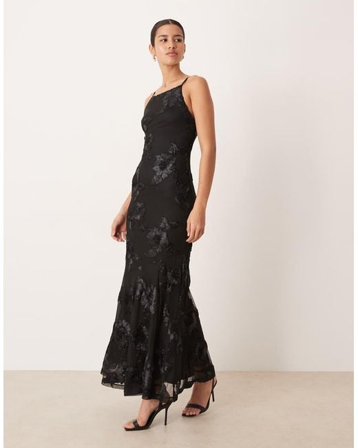 Gina Tricot Natural Embroidery Maxi Dress