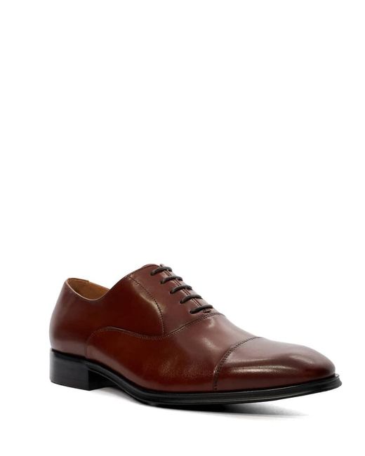 Dune Brown Wide Fit Solver Wf Oxford Shoes for men