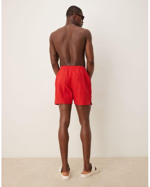 Nike Red Nike 5 Inch Volley Swim Shorts for men