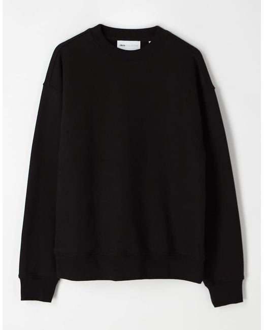 ASOS COLLECTIVE Black Oversized Super Heavyweight Crew for men