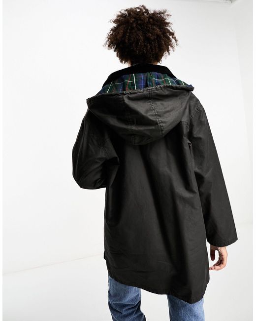 ASOS Black Oversized Wax Jacket