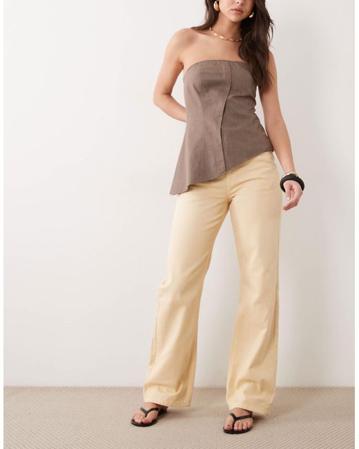 Threadbare Natural Straight Leg Jeans