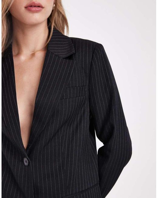 ONLY Black Single Breasted Oversized Blazer Co-ord