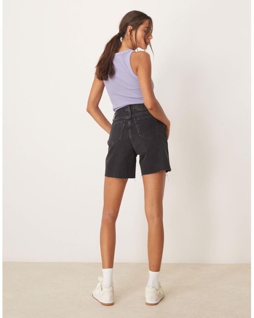 Calvin Klein White – bermuda-shorts aus denim