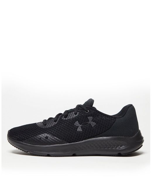 Under Armour Black Charged Pursuit 3 Trainers