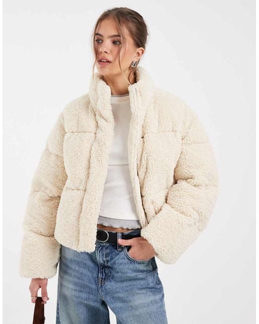 Levi's Blue Brynn Crop Puffer Jacket