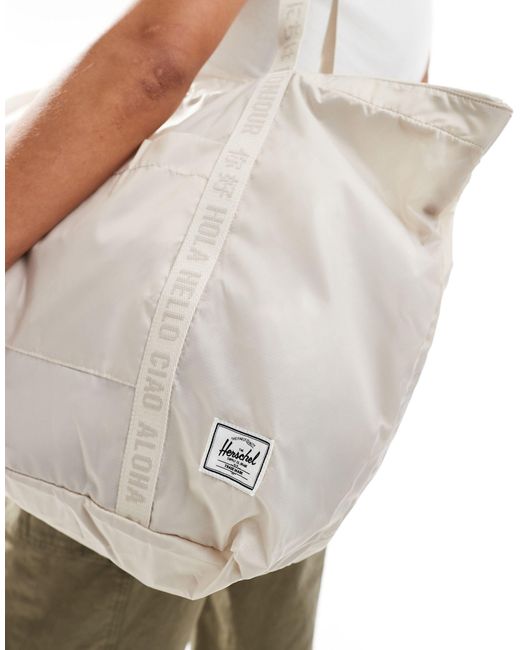 Herschel Supply Co. White Portland Packable Tote