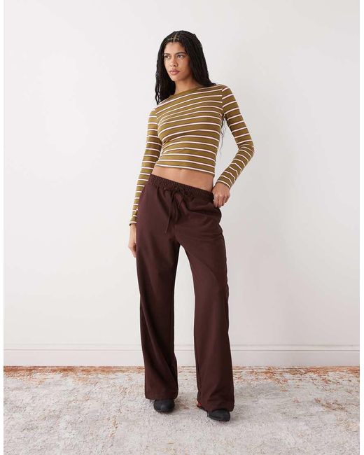 Miss Selfridge Multicolor Stripe Long Sleeve Top