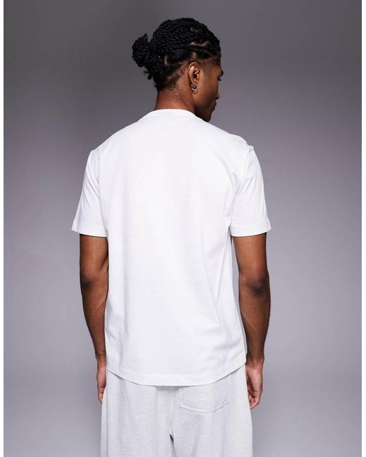 EA7 White Armani Logo T-shirt for men