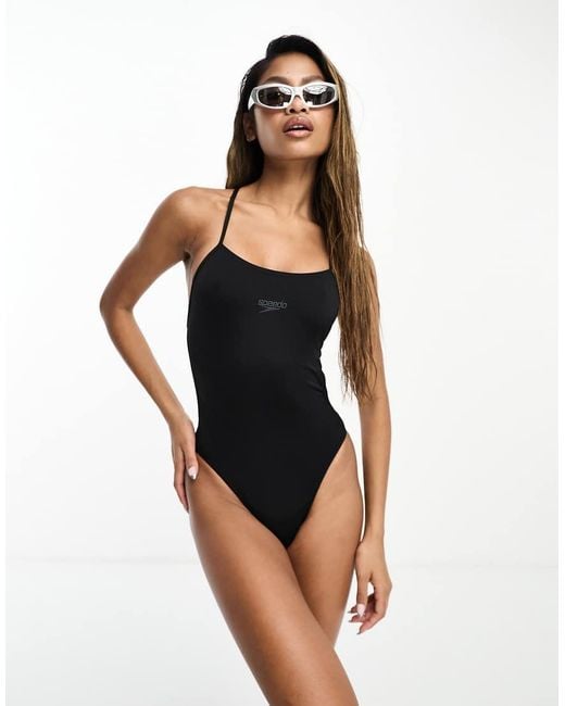 Speedo Black Endurance Swimsuit