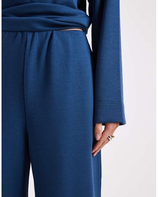 Vero Moda Blue Soft Wide Leg jogger Co-ord