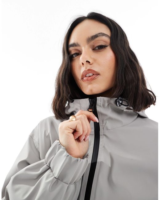 ASOS Gray – longline-regenmantel
