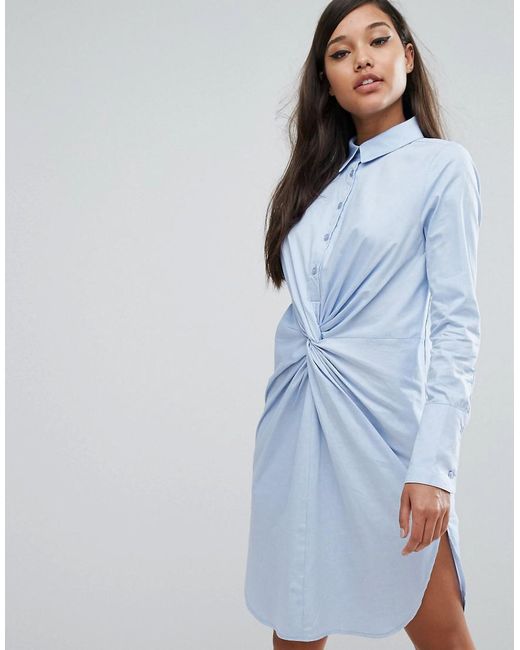Lavish Alice Cotton Twist Front Shirt 