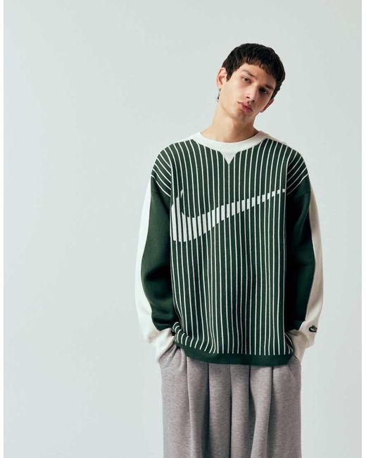 Nike Green Club Knitted Sweatshirt for men