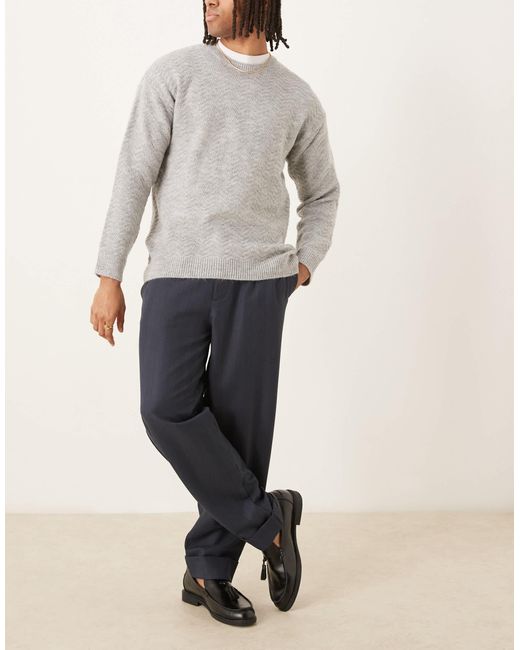 ASOS – schicke, schmal zulaufende oversize-hose in Natural für Herren