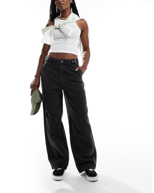Vans Black Curbside baggy Pants