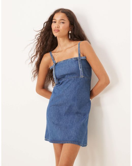 ASOS Blue – mini-jeanskleid