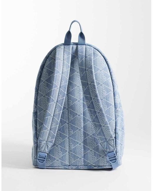 Zaino Con Monogramma di Lacoste in Blue da Uomo