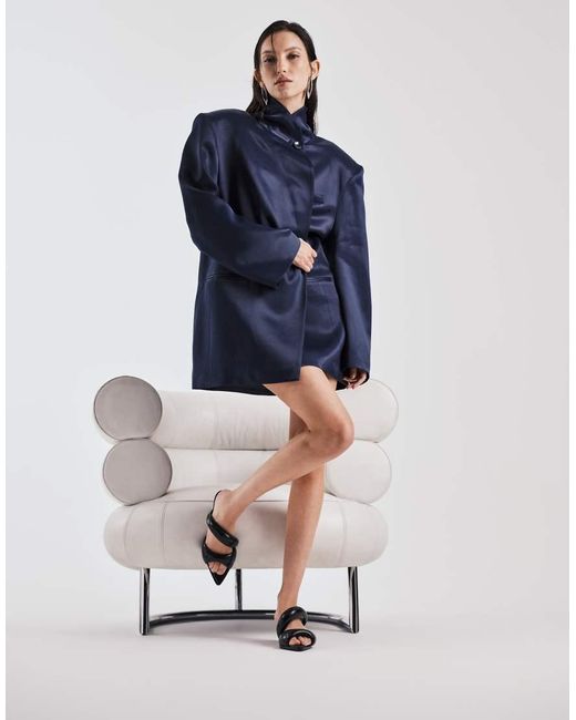 JW PEI Blue Sara Heeled Mules