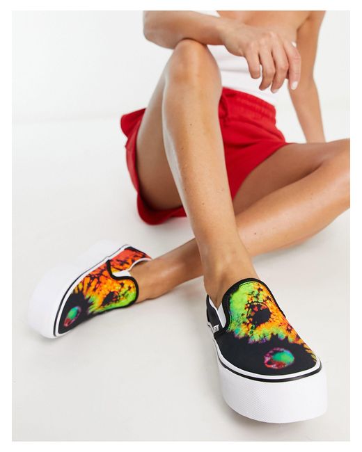 Vans Multicolor Classic Slip-on Stackform Tie-dye Sneakers