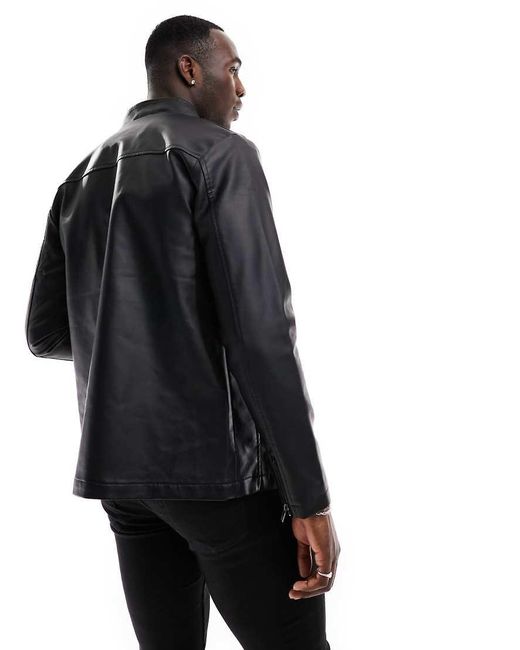 French connection mens leather jacket deals