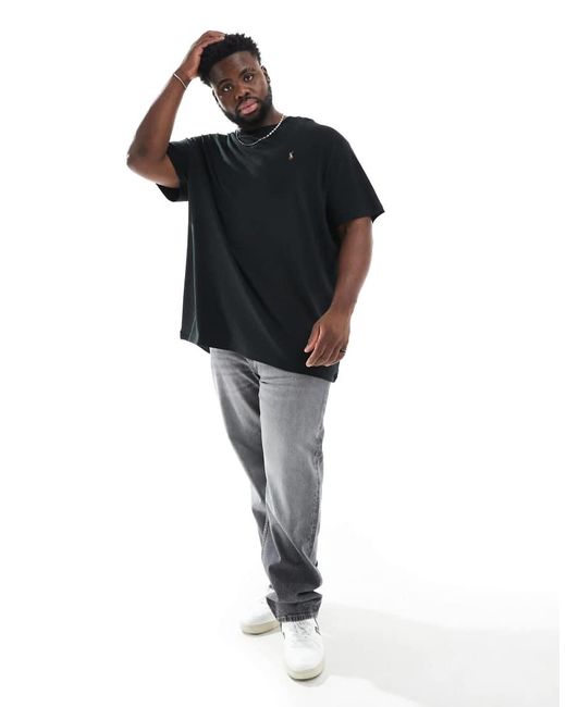 Polo Ralph Lauren Blue Big & Tall Icon Logo Pima Cotton T-shirt Classic Fit for men