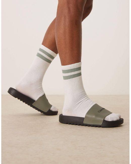 Calvin Klein Natural Logo Sliders for men