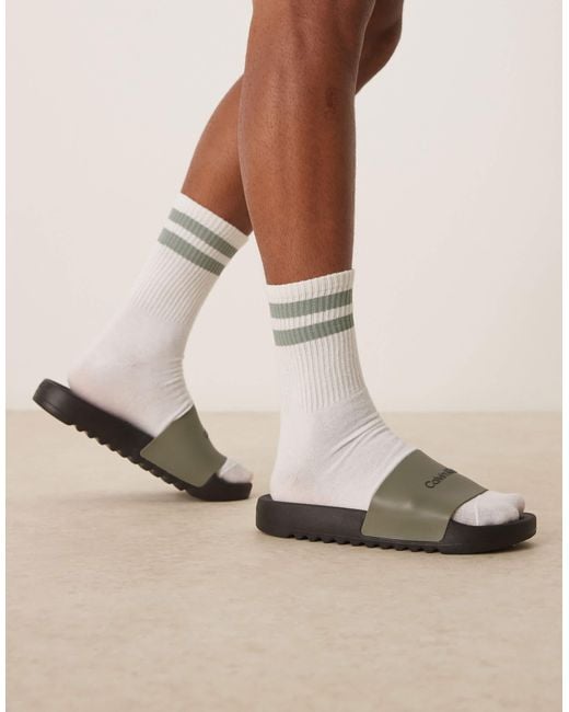 Calvin Klein Natural Logo Sliders for men
