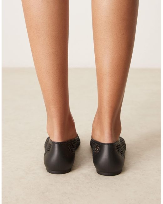 ASOS Natural Lattitude Jelly Weave Ballets