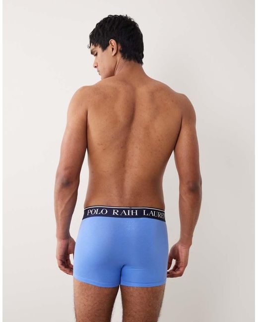 Polo Ralph Lauren Blue 2 Pack Boxer Briefs With Bear Graphic for men
