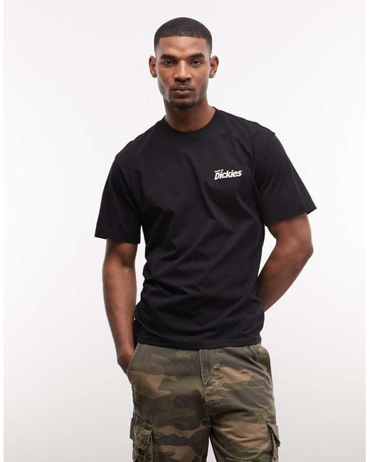 Dickies Black Plainfield Backprint T-Shirt for men