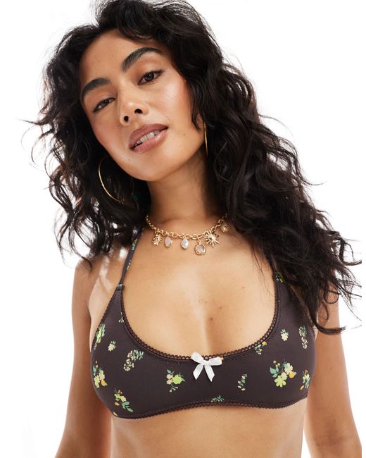 ASOS Black – shannon – bikinioberteil