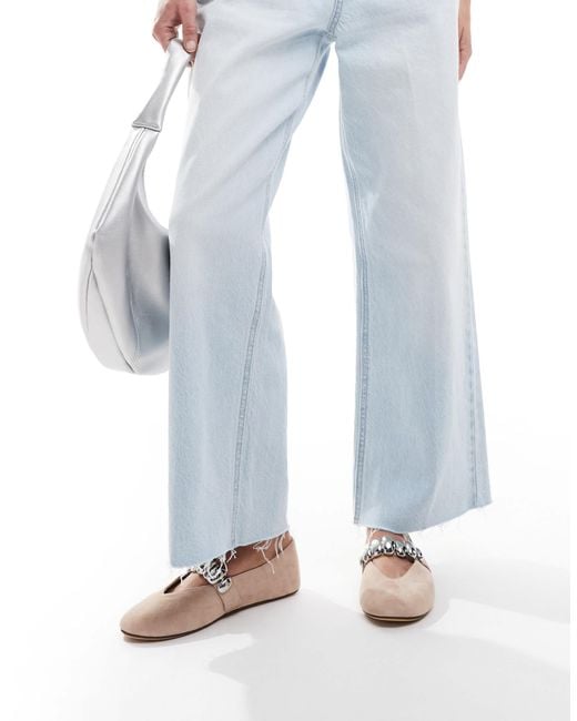 ALDO Gray – figgis – mary-jane-schuhe aus wildleder