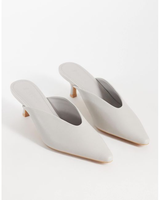 SEQWL White Maybach High Vamp Mules