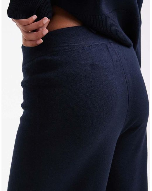ASOS Blue Knitted Structured Trouser Co-ord