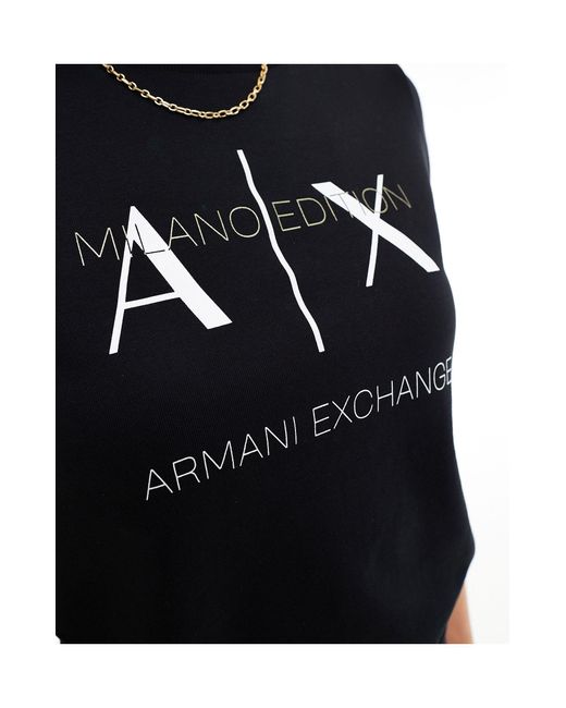 Felpa nera di Armani Exchange in Black