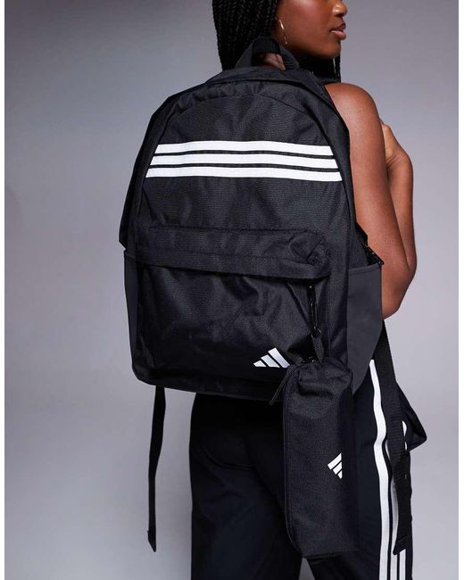 Adidas Originals Black Adidas Training Backpack With Pencil Case