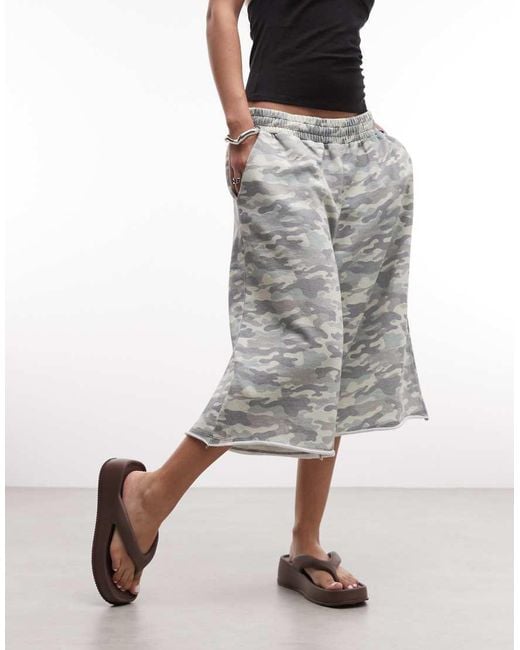 Collusion Green baggy Longline Jersey Shorts
