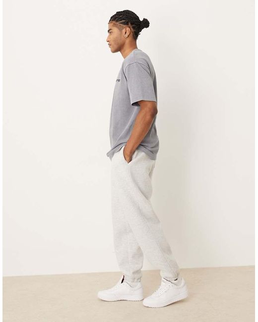 ASOS White Heavyweight Oversized jogger for men