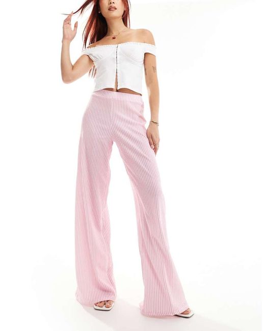 ASOS Pink Wide Leg Pants