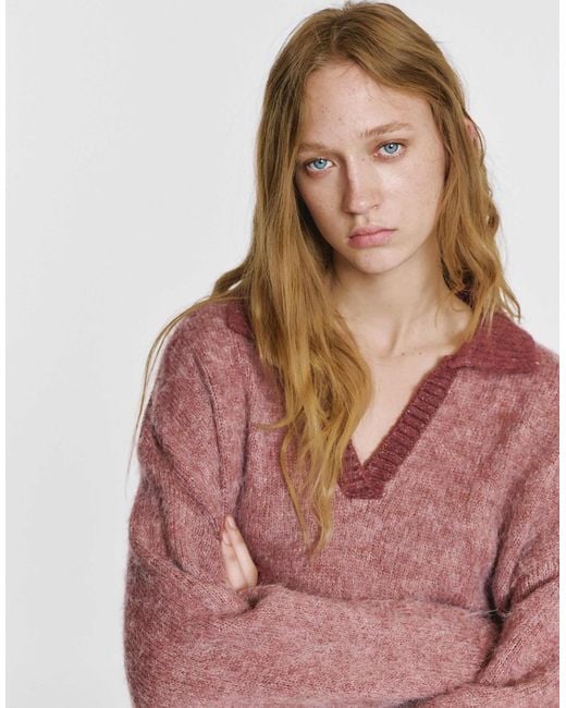 Pull&Bear Red – pullover
