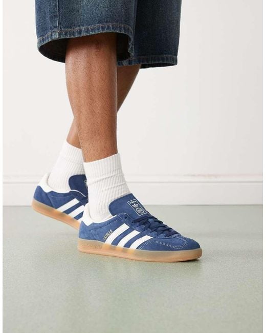 Adidas Originals Blue Gazelle Indoor Sneakers for men