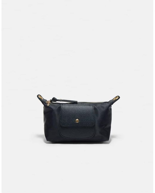 Borsa Mini A Contrasto Nera di Stradivarius in Blue
