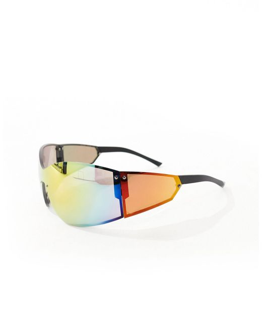 Spitfire Black Sleaford Oversized Shield Sunglasses