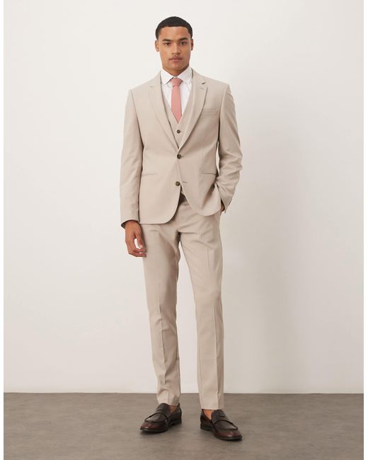 ASOS Natural Skinny Suit Jacket for men